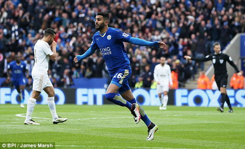 Video clip bàn thắng: Leicester 4-0 Swansea (Vòng 35 Premier League 2015/2016)