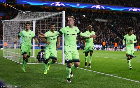 De Bruyne phá lưới PSG: Nỗi đau nhân đôi