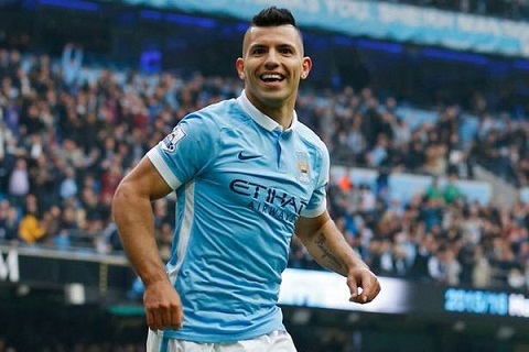 Aguero san bằng kỷ lục của Thierry Henry và Alan Shearer