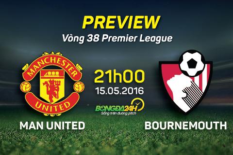 M.U vs Bournemouth (21h ngày 15/5): Xin một chút nắng ngày tàn