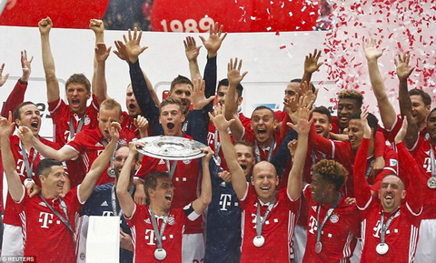 Hinh anh Bayern Munich giuong cao Chiec dia bac Bundesliga 20152016 hinh anh