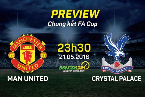 M.U vs Crystal Palace (CK FA Cup, 23h30 ngày 21/5): Bên nhau lần cuối