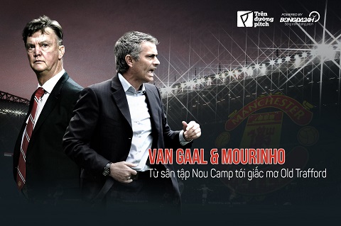 Van Gaal và Mourinho: Từ sân tập Nou Camp đến giấc mơ Old Trafford