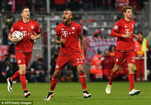 Video clip bàn thắng: Bayern Munich 2-1 Atletico Madrid (Lượt về bán kết Champions League 2015/2016)