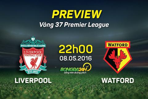 Liverpool vs Watford (22h ngày 8/5): Cơ hội cuối của Benteke