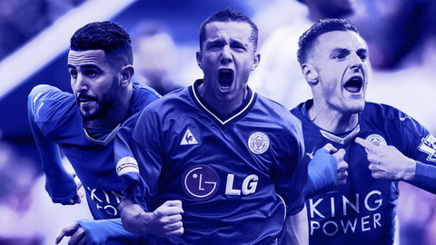 Vardy, Mahrez nằm trong đội hình xuất sắc nhất lịch sử của Leicester