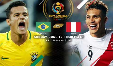 Brazil vs Peru (Copa America 2016, 7h30 ngay 136) Selecao chi can hoa hinh anh