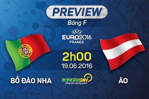 Bồ Đào Nha vs Áo (2h ngày 19/6): Xoay tua trong vô vọng