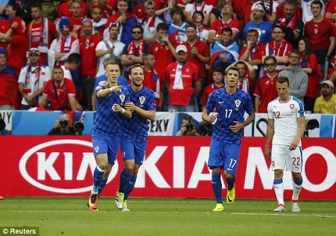 Ivan Perisic solo mở tỷ số cho Croatia trận gặp CH Czech (P37)