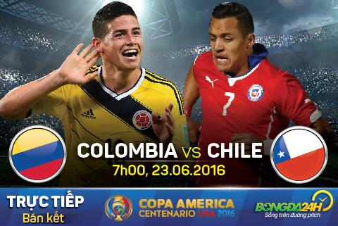 Colombia 0-2 Chile (KT): Tái ngộ Argentina ở chung kết