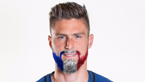 Tiền đạo Giroud hứa nhuộm ... râu nếu Pháp vô địch EURO 2016