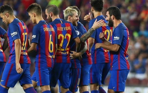 Messi va Turan giup Barca de dang vuot qua Sevilla