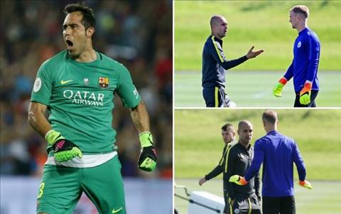 Joe Hart và Claudio Bravo: Pep Guardiola muốn gì ở các thủ môn?