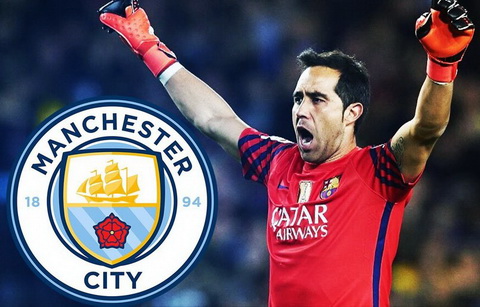 Man City CHÍNH THỨC chiêu mộ thủ môn Claudio Bravo