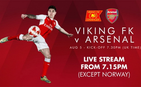 Tran dau Viking vs Arsenal 01h30 ngay 0608 giao huu CLB he 2016 hinh anh