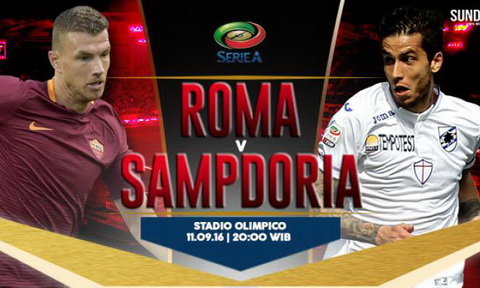 Nhan dinh Roma vs Sampdoria 20h00 ngay 1109 (Serie A 201617) hinh anh