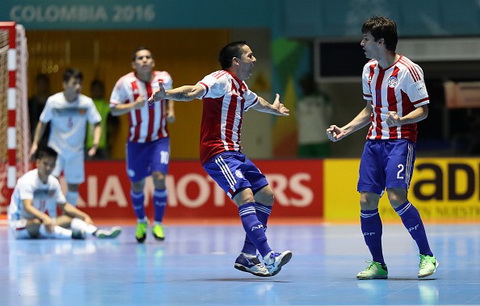 Clip Futsal Viet Nam vs 1-7 Futsal Paraguay World Cup 2016 hinh anh