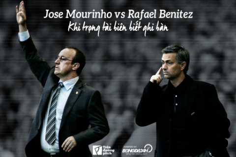 Jose Mourinho - Rafael Benitez: Khi trong tai bien biet ghi ban1