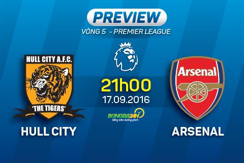 Hull City vs Arsenal (21h ngày 17/9): Pháo thắng nhọc tại hang hổ?