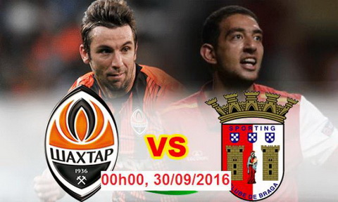 Nhan dinh Shakhtar Donetsk vs Braga 00h00 ngay 309 (Europa League 201617) hinh anh