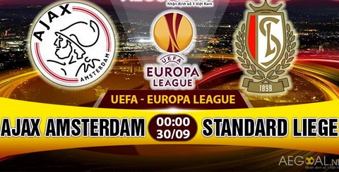 Nhan dinh Ajax vs Standard Liege 0h00 ngay 309 (Europa League 201617) hinh anh