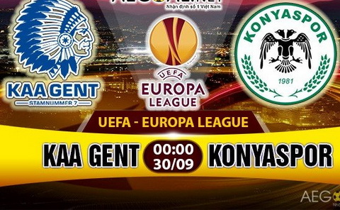 Nhan dinh Gent vs Konyaspor 00h00 ngay 309 (Europa League 201617) hinh anh