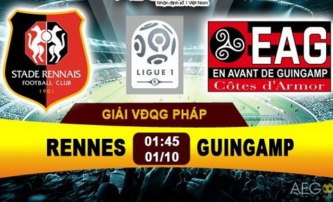 Nhan dinh Rennes vs Guingamp 01h45 ngay 110 (Ligue 1 201617) hinh anh