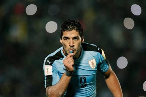 Luis Suarez hon do choi mung dai thang Uruguay hinh anh
