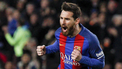 Ban thang vao luoi Las Palmas giup Messi can bang ky luc choc thung luoi 35 doi bong khac nhau tai La Liga cua Raul