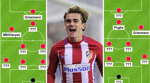 Griezmann sẽ đá ở đâu nếu cập bến M.U?