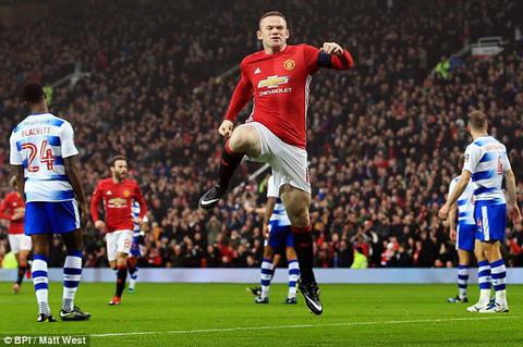 Rooney chinh thuc tro thanh chan sut ghi nhieu ban thang nhat trong lich su Man Utd.