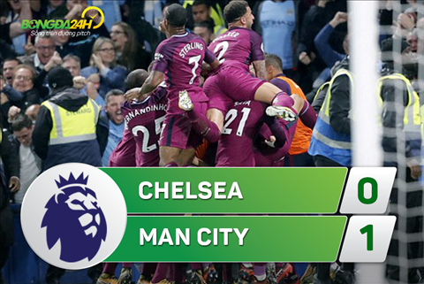 Tổng hợp: Chelsea 0-1 Man City (Vòng 7 NHA 2017/18)