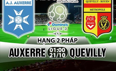 Nhan dinh Auxerre vs Quevilly 01h00 ngay 2110 (Hang 2 Phap 201718) hinh anh