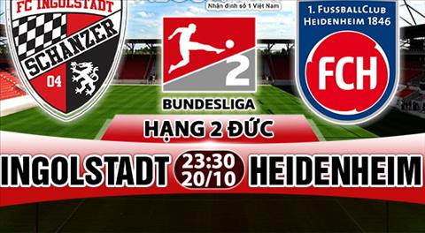 Nhận định Ingolstadt vs Heidenheim 23h30 ngày 20/10 (Hạng 2 Đức 2017/18)