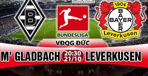 Nhận định Gladbach vs Leverkusen 20h30 ngày 21/10 (Bundesliga 2017/18)