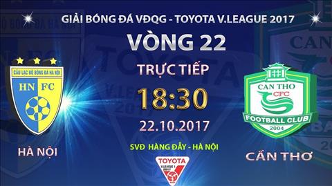 Tổng hợp: Hà Nội 4-0 Cần Thơ (Vòng 22 V-League 2017)