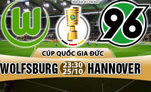 Nhan dinh Wolfsburg vs Hannover 23h30 ngay 2510 (Cup quoc gia Duc 201718) hinh anh