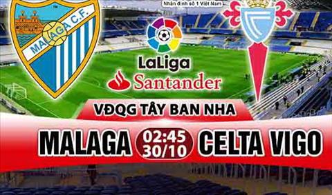 Nhận định Malaga vs Celta Vigo 02h45 ngày 30/10 (La Liga 2017/18)