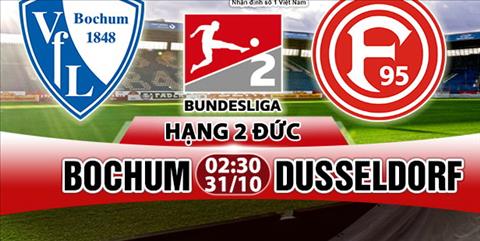 Nhận định Bochum vs Dusseldorf 02h30 ngày 31/10 (Hạng 2 Đức 2017/18)