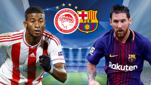 Nhận định Olympiakos vs Barcelona 02h45 ngày 1/11 (Champions League 2017/18)