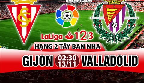 Nhận định Gijon vs Valladolid 02h30 ngày 13/11 (Hạng 2 TBN 2017/18)