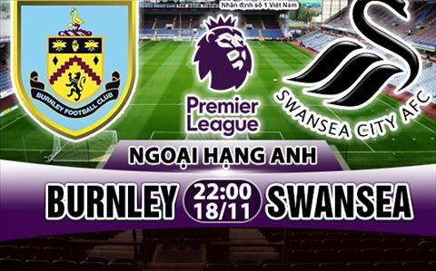 Nhận định Burnley vs Swansea 22h00 ngày 18/11 (Premier League 2017/18)
