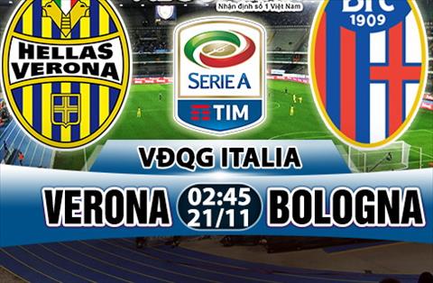 Nhận định Verona vs Bologna 02h45 ngày 21/11 (Serie A 2017/18)