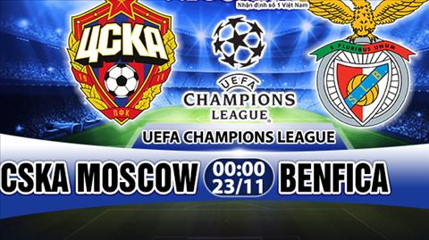 Nhan dinh CSKA Moscow vs Benfica 00h00 ngay 2311 (Champions League 201718) hinh anh