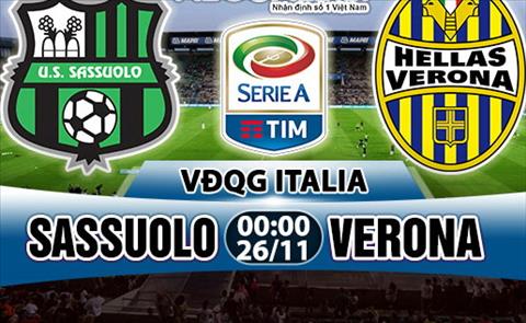 Nhan dinh Sassuolo vs Verona 0h00 ngày 2611 (Serie A 201718) hinh anh