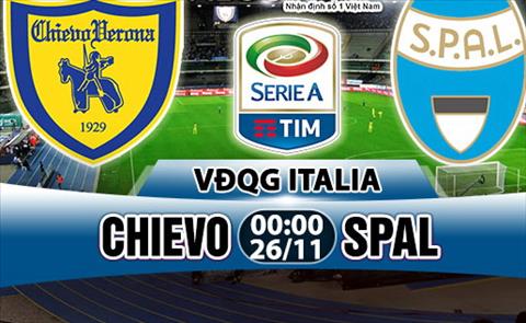 Nhận định Chievo vs SPAL 0h00 ngày 26/11 (Serie A 2017/18)