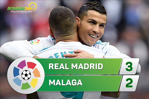Tong hop Real Madrid 3-2 Malaga (Vong 13 La Liga 201718) hinh anh