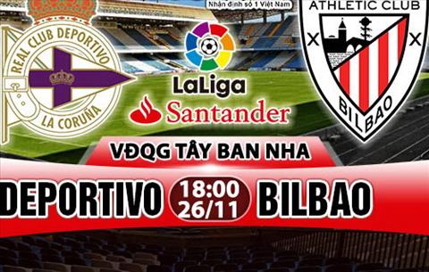 Nhận định Deportivo vs Bilbao 18h00 ngày 26/11 (La Liga 2017/18)