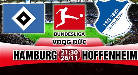Nhận định Hamburg vs Hoffenheim 21h30 ngày 26/11 (Bundesliga 2017/18)