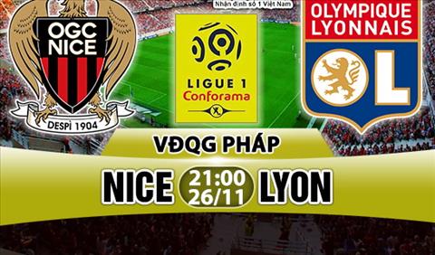 Nhận định Nice vs Lyon 21h00 ngày 26/11 (Ligue 1 2017/18)